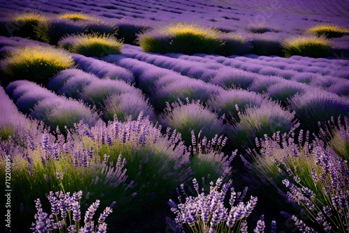 lavender field region generated by AI technology