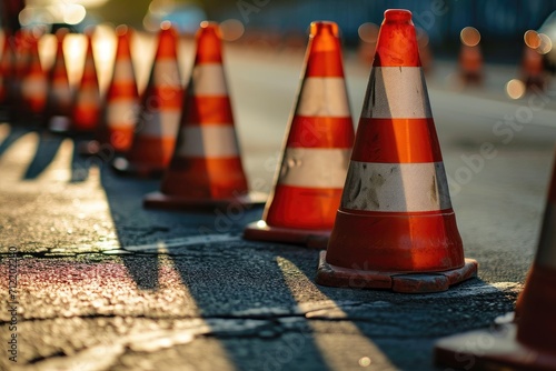 cones for directing traffic