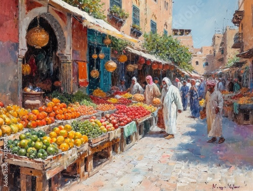  Busy Moroccan Market