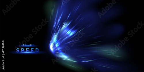 beautiful light speed line background on black background abstract design vector illustration