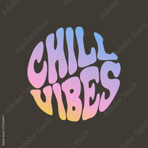 chill vibes, graphic tees vector designs and other uses