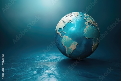 background with a world map or globe, symbolizing the international reach and global presence of a business