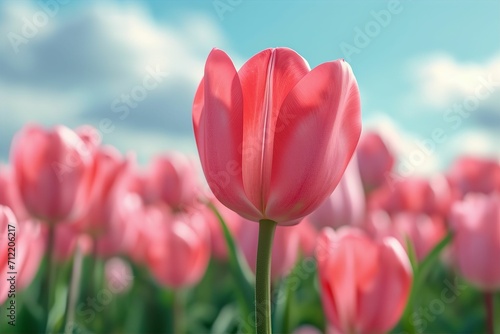 カラフルな春のチューリップ写真（春爛漫・幻想的・色鮮やか・花言葉）