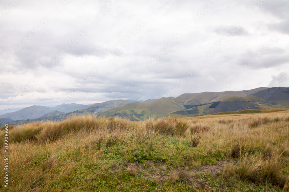 Reise durch Südamerika. Riobamba in Ecuador. Tour unterhalb des Chimborazo. Reise durch Südamerika. Riobamba in Ecuador. Tour unterhalb des Chimborazo.