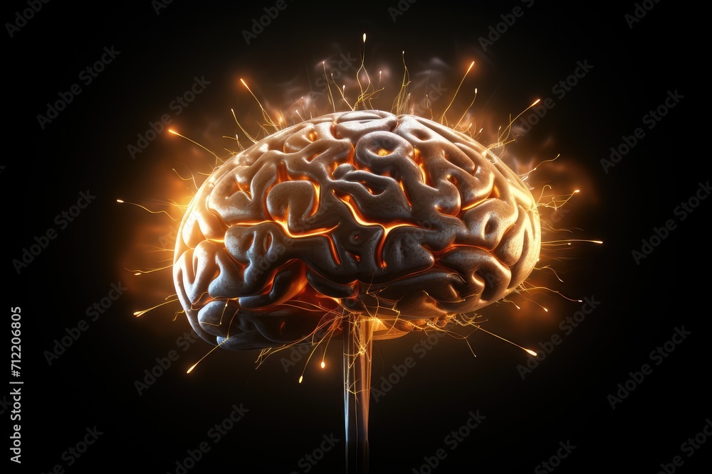 Brain fire disease diagnostics CT angiography contrast-enhanced brain ...