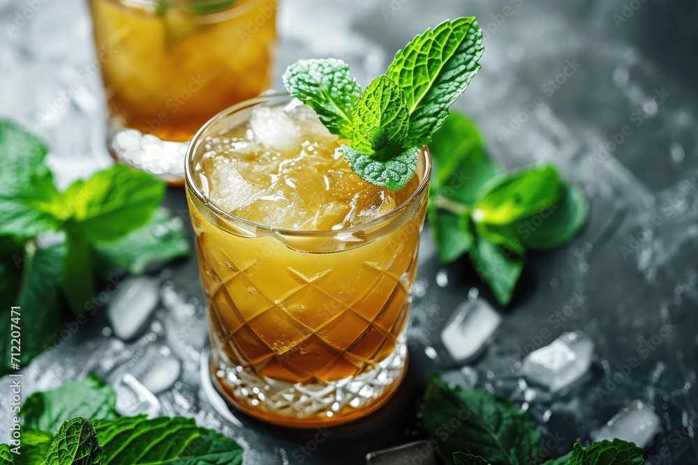 Mint Julep Cocktail bourbon syrup bitters mint Mint Julep Cocktail bourbon syrup bitters mint