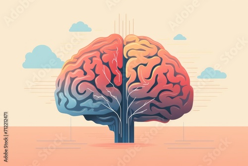 Creative brain vector, brainstorming, idea generation, vectors artificial intelligence, machine learning, and data science mind, conceptual brain vectors conveying innovative and smart ideas mind axon