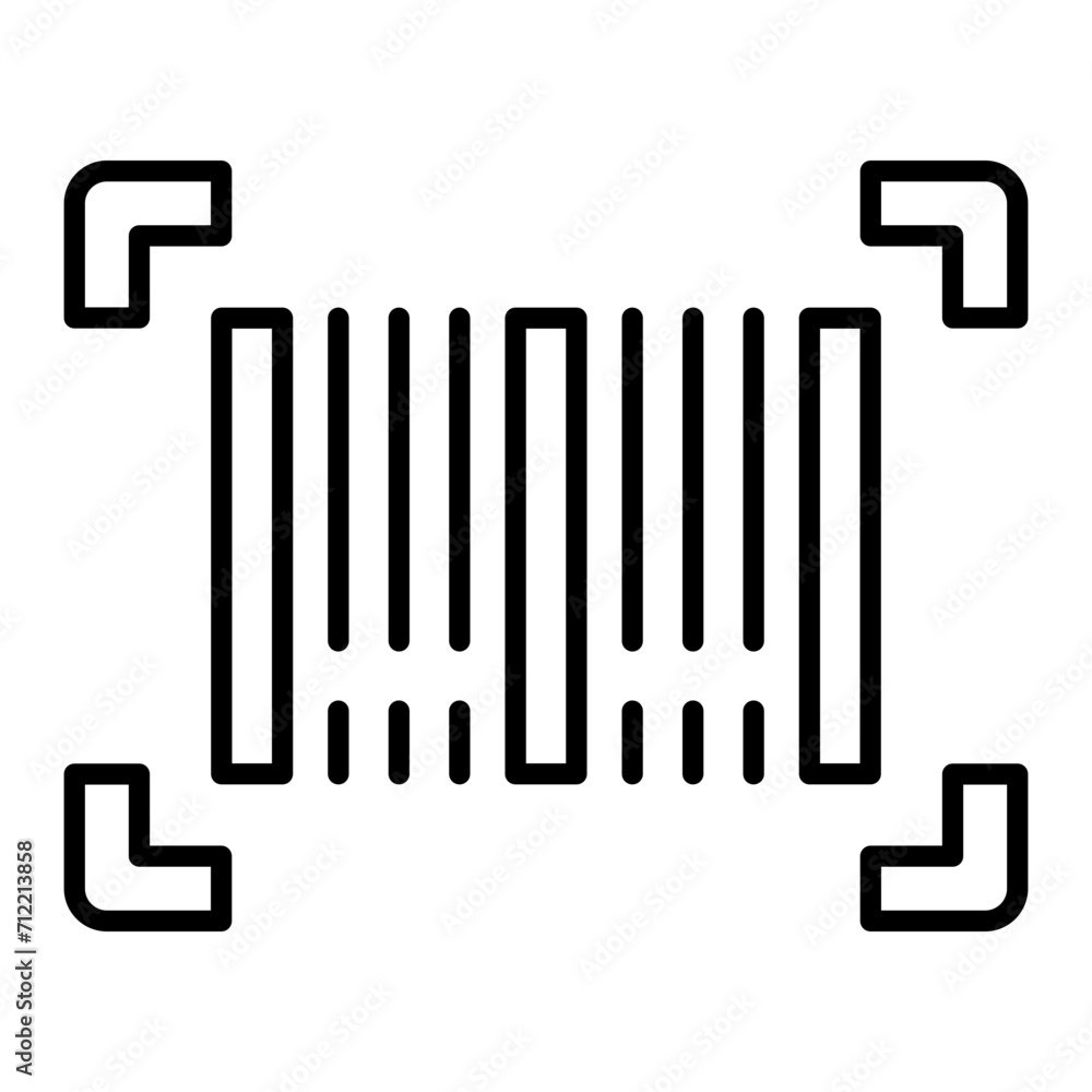 Barcode line icon Barcode line icon