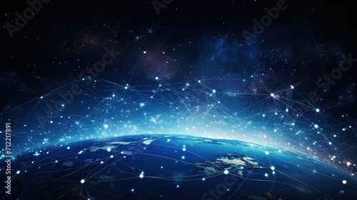 technology space internet background illustration communication satellite, orbit galaxy, astronaut ship technology space internet background photo