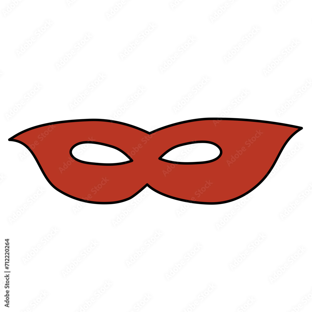 superhero mask vector element