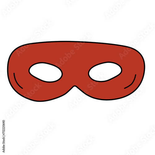 superhero mask vector element