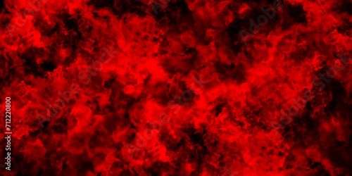 Abstract texture with charming red and black horror background. Blue painted powder explosion. Bright Blue space nebula . Blue & Black color old concrete wall for background.