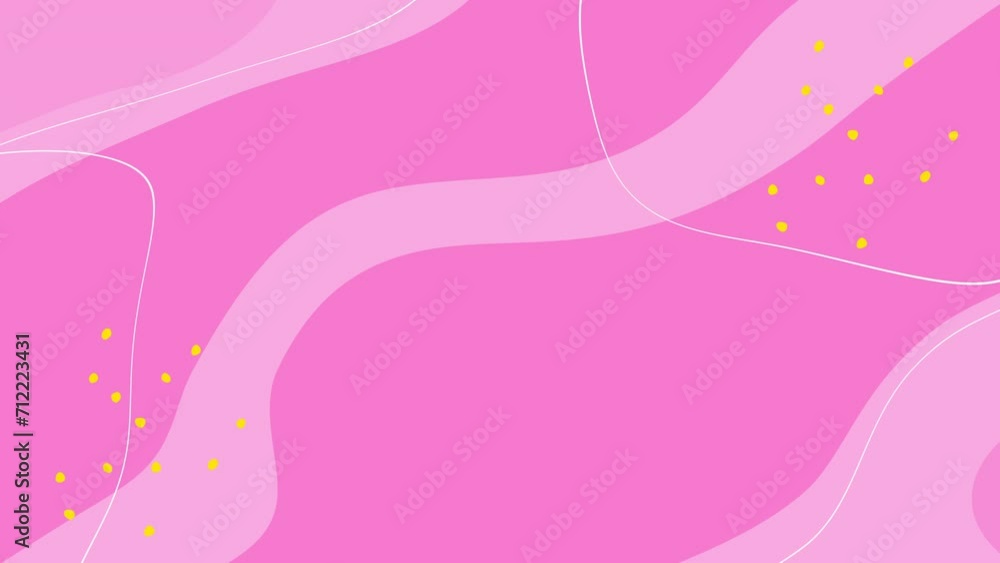 4k light pink wavy animated background. Abstract romantic girlish design. Red purple waves seamless looped. Cartoon childish simple fluid creative backdrop. Valentines sale with yellow hand drawn dots 4k light pink wavy animated background. Abstract romantic girlish design. Red purple waves seamless looped. Cartoon childish simple fluid creative backdrop. Valentines sale with yellow hand drawn dots