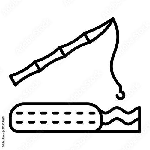   Fishing line icon