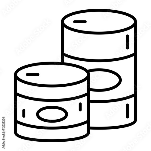   Canned Food line icon