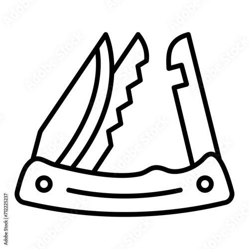   Jackknife line icon