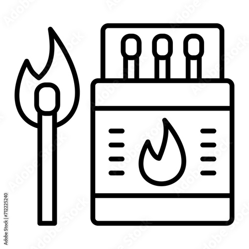   Matchbox line icon