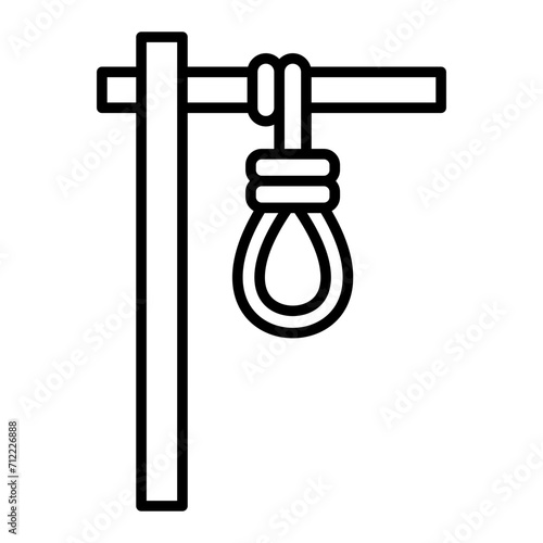   Gallows line icon