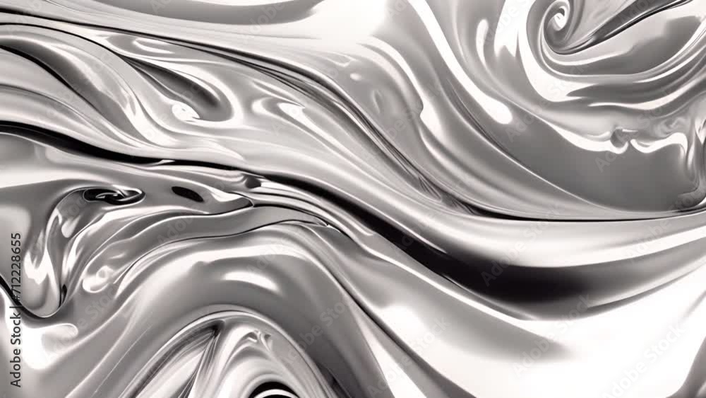 Silver liquid flowing abstract background. Seamless waving silver Background. Mettalic glossy animation texture design looping 3D animation. White metallic loop background and texture. Metal Silver liquid flowing abstract background. Seamless waving silver Background. Mettalic glossy animation texture design looping 3D animation. White metallic loop background and texture. Metal
