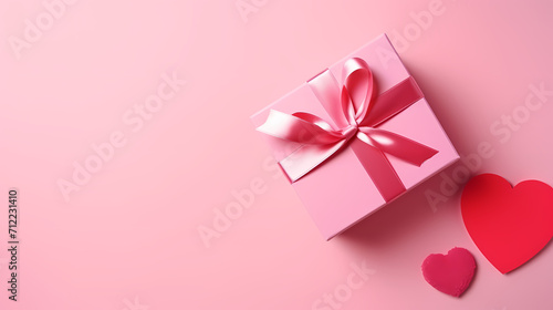 Gift box background with copy space for Christmas gifts, holidays or birthdays © xuan