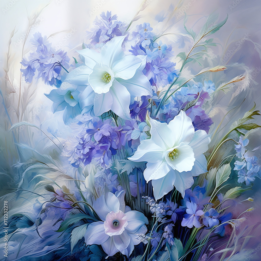 Rahmen mit Frühlingsblumen z.B. für Hochzeit oder Karten Rahmen mit Frühlingsblumen z.B. für Hochzeit oder Karten