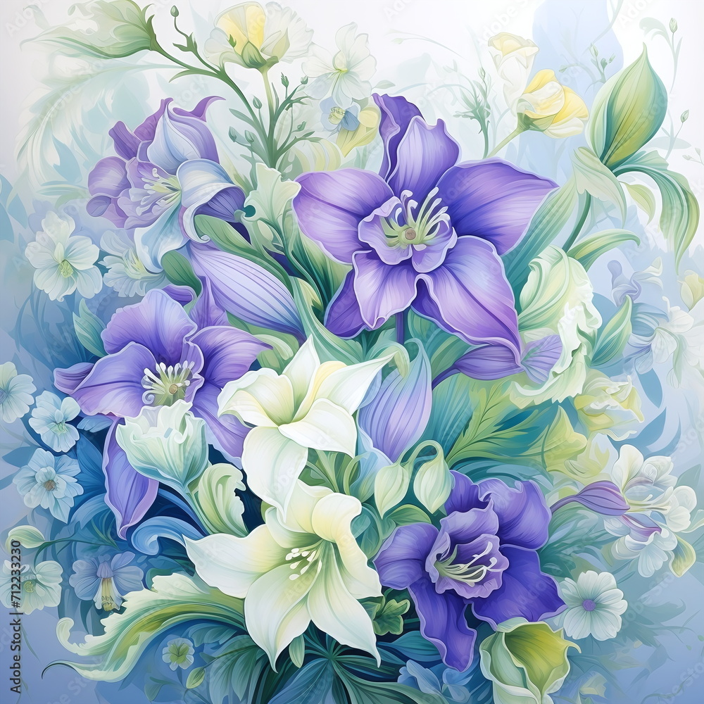 Rahmen mit Frühlingsblumen z.B. für Hochzeit oder Karten Rahmen mit Frühlingsblumen z.B. für Hochzeit oder Karten