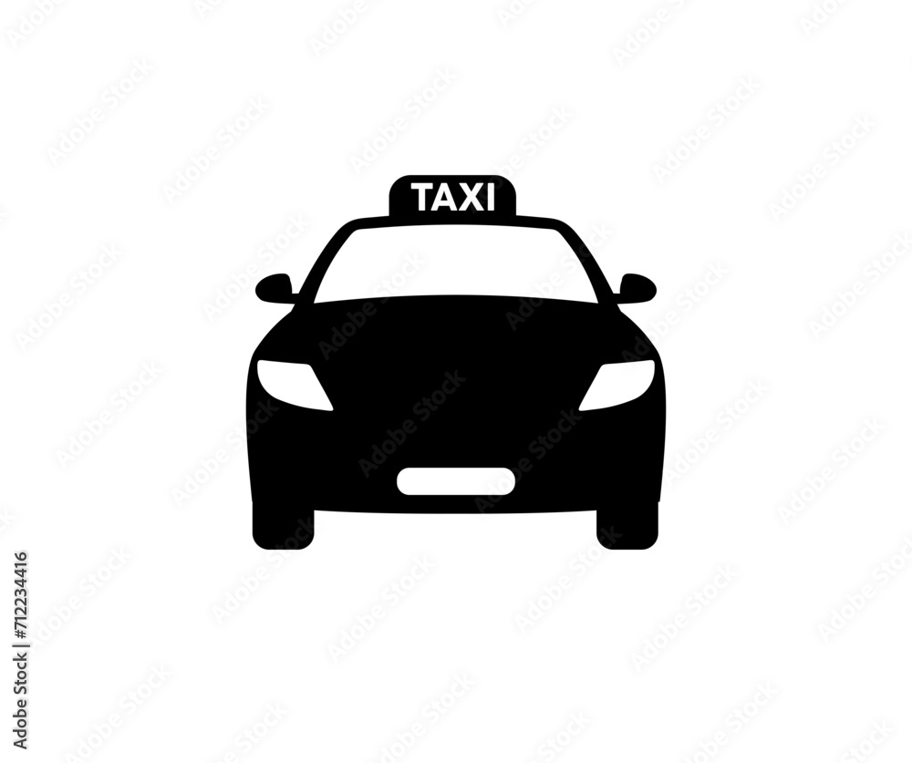 Taxi icon car. Taxi city car taxicab vector design and illustration.
