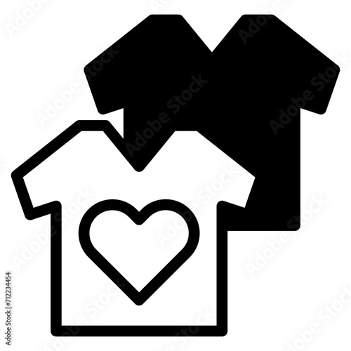 heart t-shirt dualtone
