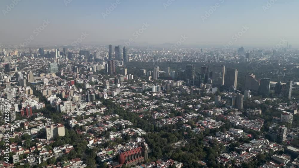 Polanco neighborhood, Mexico City. Buildings, parks and houses, urban area in Mexico Polanco neighborhood, Mexico City. Buildings, parks and houses, urban area in Mexico