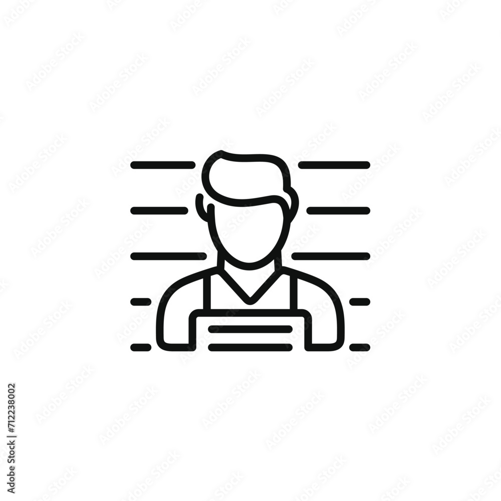 Suspect line icon isolated on transparent background Suspect line icon isolated on transparent background