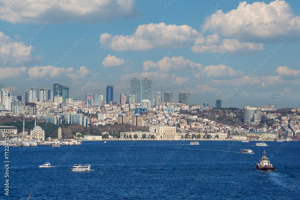 Fototapeta premium marmara sea view from topkapi palace istanbul turkey