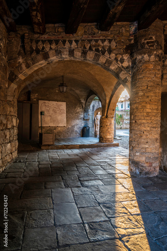 Bergamo  upper city. Between history and ancient monuments.