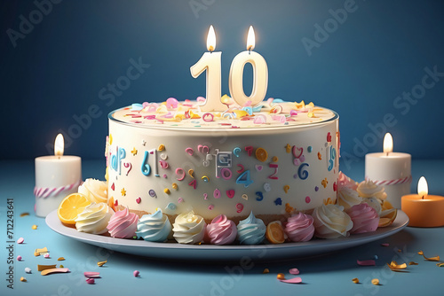 tenth birthday cake photo
