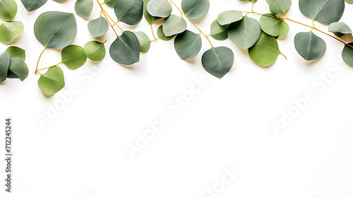 frame of leaves, generative Ai