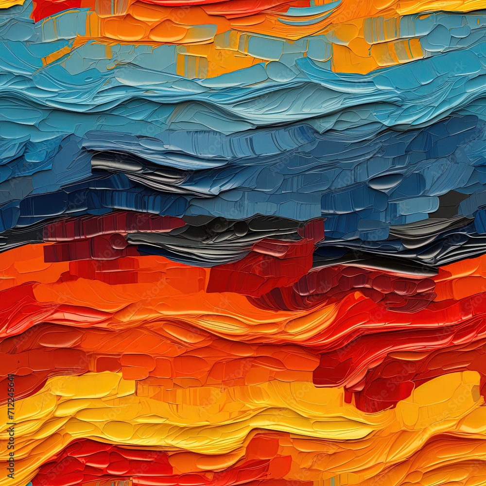 Abstract seamless pattern with oil paint texture