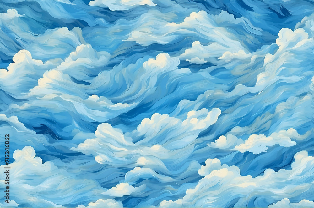 Blue cloudy sky abstract background Blue cloudy sky abstract background