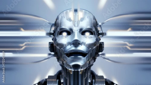 robot man face photo