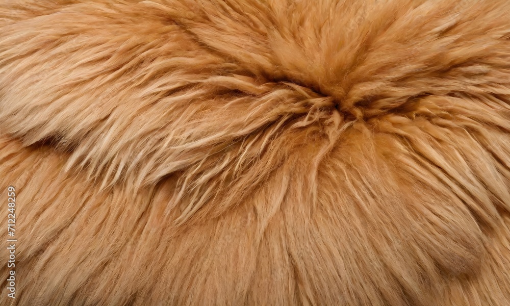Fototapeta premium the texture of the brown fur in light beige tones