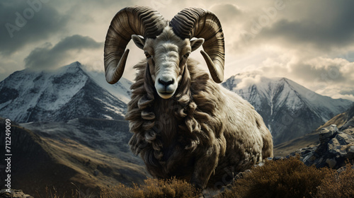 Horn sheep photo