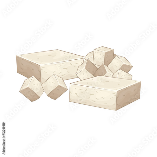 Illustration of tofu 