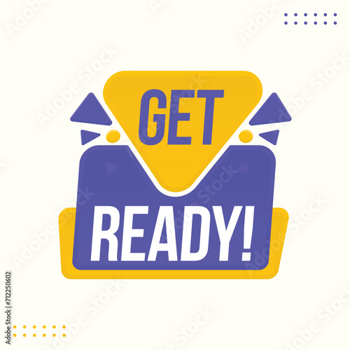 get ready special offer banner flat design vector