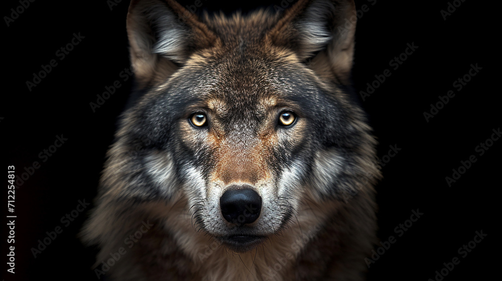 gray wolf portrait gray wolf portrait