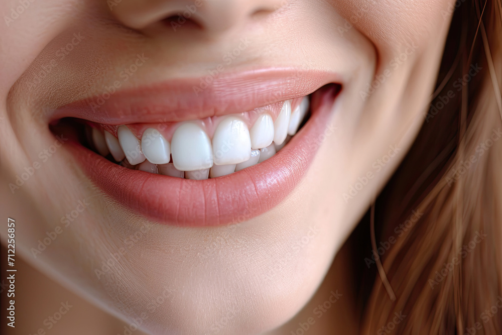 Fototapeta premium women perfect teeth smile