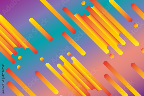 Abstract background of geometric shapes in gradient. IT technologies and programming. Vector web page banner template design.