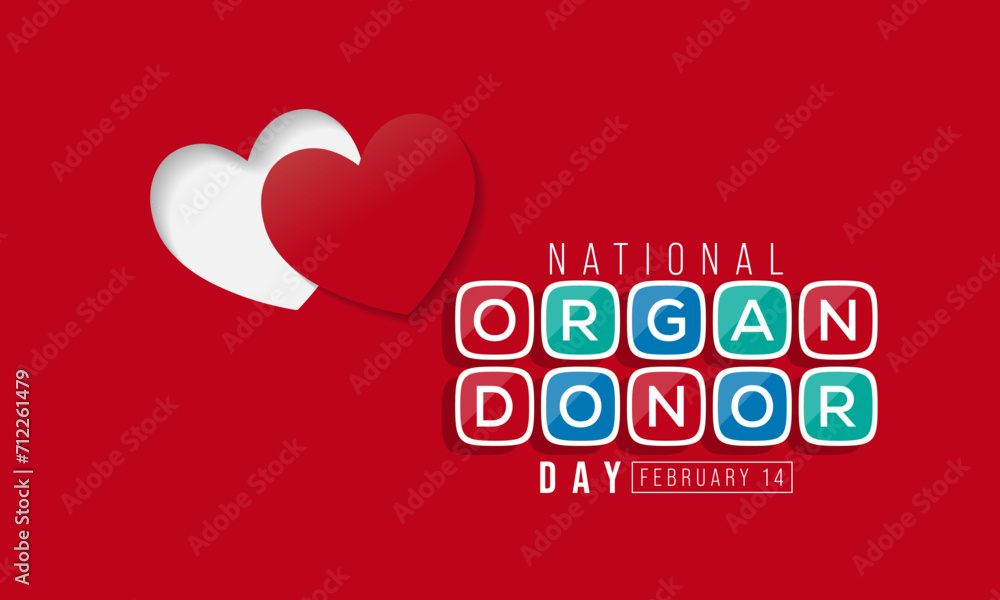 National Donor day is observed every year on February 14, dedicated to spreading awareness and education about organ, eye and tissue donation. Vector illustration National Donor day is observed every year on February 14, dedicated to spreading awareness and education about organ, eye and tissue donation. Vector illustration