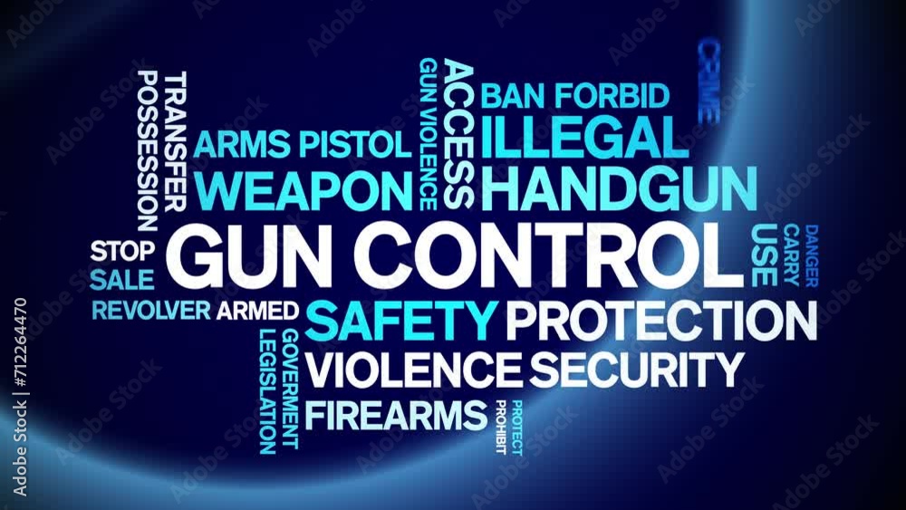 Control Animation Words Gun Control animated word cloud;text design animation tag kinetic ...