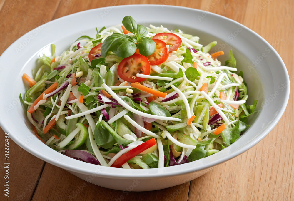 Crunchy Asian Cabbage Salad in a Bowl Crunchy Asian Cabbage Salad in a Bowl