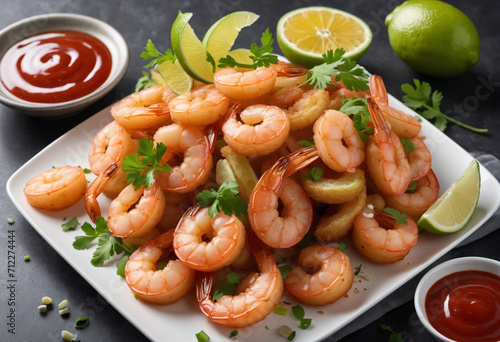 Crispy Shrimp with Zesty Lime and Golden Fries