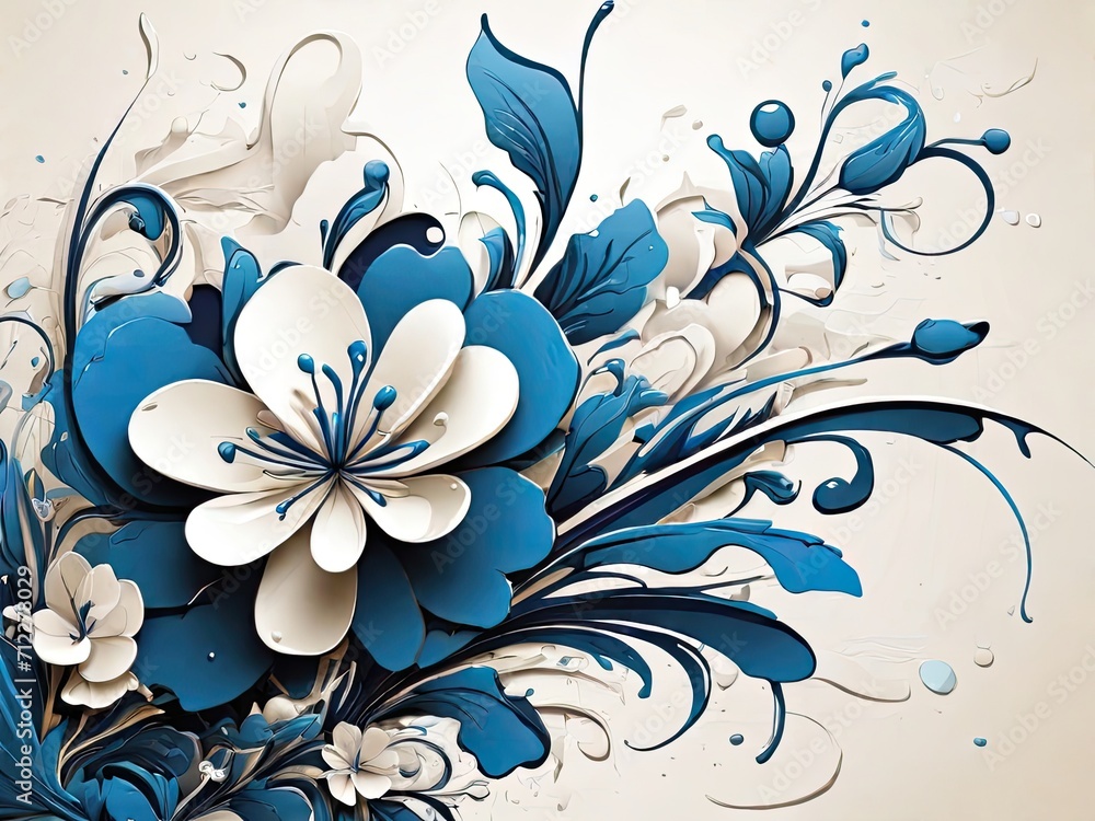 abstract floral background abstract floral background