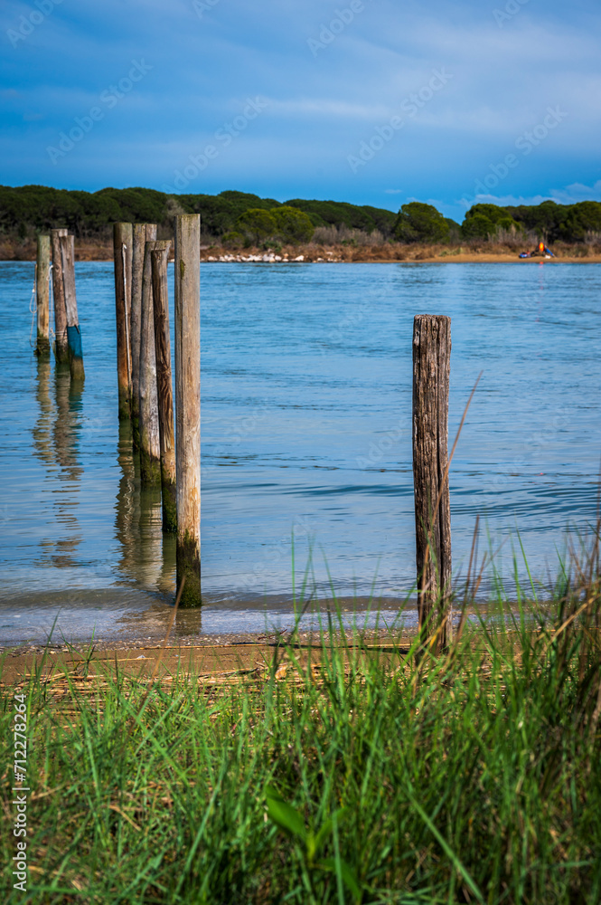 Nature and ancient Casoni in the Caorle lagoon.